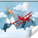 Carta Da Parati Aereo Tra Le Nuvole