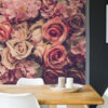 Carta Da Parati Fiori Colorati In Stile Retrò