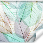 Carta Da Parati Foglie Colorate Traslucide