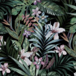 Carta Da Parati Foglie Tropicali