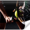 Carta Da Parati Giocatore Di Tennis Al Servizio