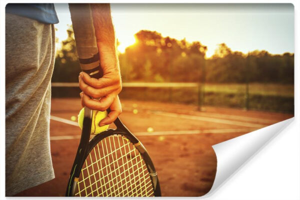Carta Da Parati Giocatore Di Tennis Prima Della Partita