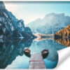 Carta Da Parati Lago Di Braies In Italia