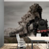 Carta Da Parati Locomotiva D'epoca In Movimento