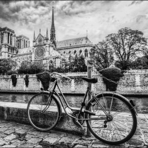 Carta Da Parati Parigi In Bianco E Nero