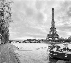 Carta Da Parati Parigi In Bianco E Nero