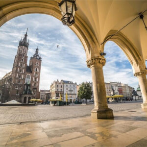 Carta Da Parati Piazza Del Mercato Di Cracovia