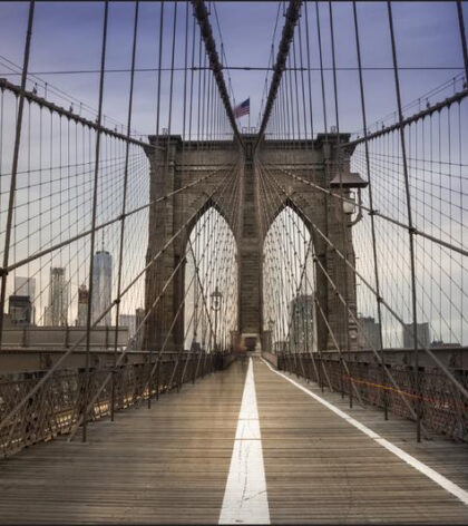 Carta Da Parati Ponte Di Brooklyn New York