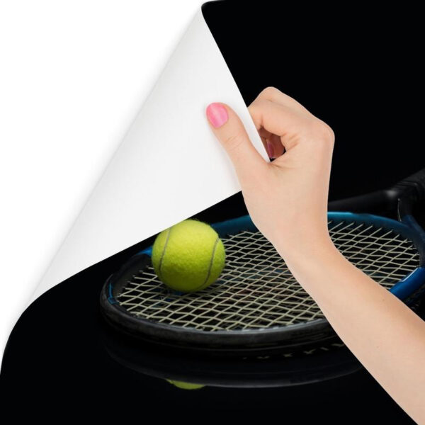 Carta Da Parati Racchetta Da Tennis Con Una Palla
