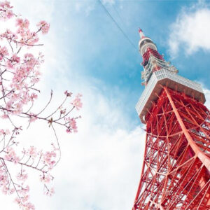 Carta Da Parati Torre Di Tokyo Nel Cielo