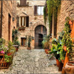 Carta Da Parati Vicolo Fiori