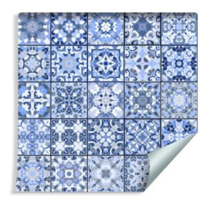 Sfondo Bellissimo Mosaico Orientale Blu