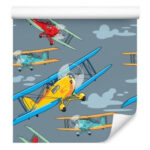 Sfondo Coloratissimi Aeroplani Retrò