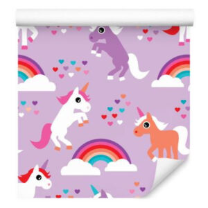 Sfondo Per Bambini Unicorni Cuori Arcobaleno