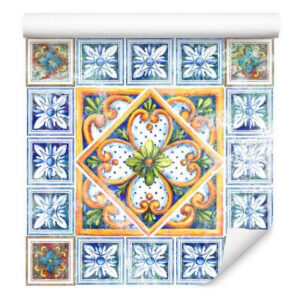 Sfondo Per La Sala Da Pranzo Imitazione Delle Piastrelle Mosaico Barocco