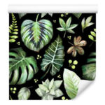 Sfondo Piante Su Uno Sfondo Scuro