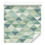 Sfondo Triangoli Retrò Nei Toni Del Verde